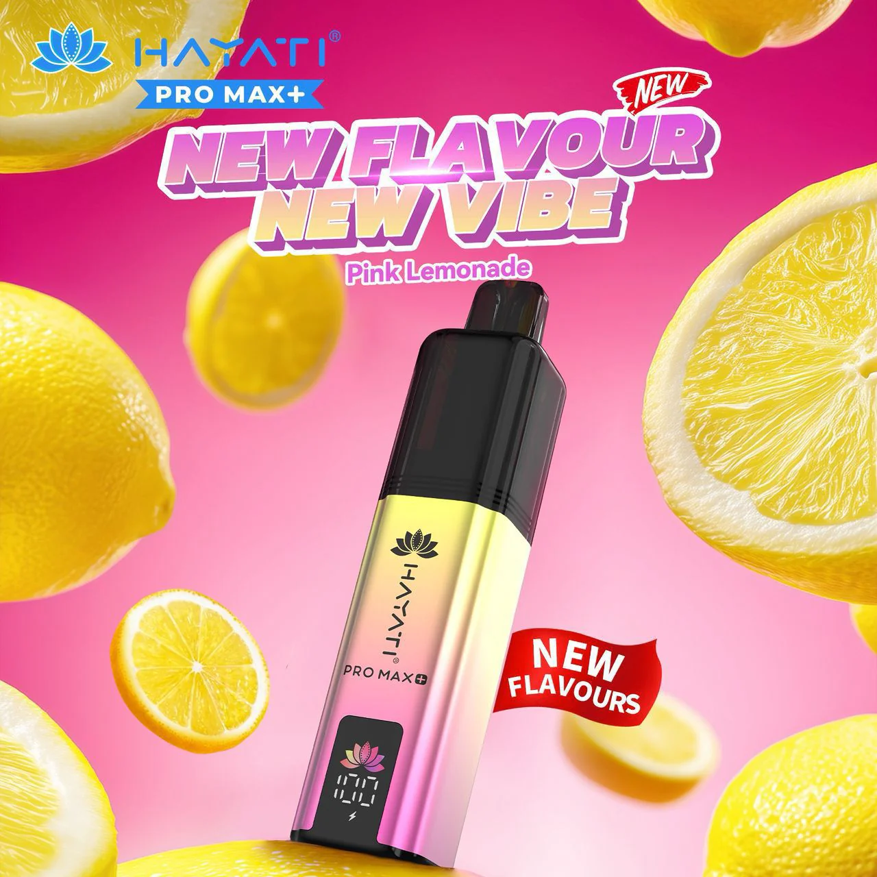 bulk wholesale Hayati Pro Max+ 6000 Puffs Vape Kit Box of 5 - Pink Lemonade *New*